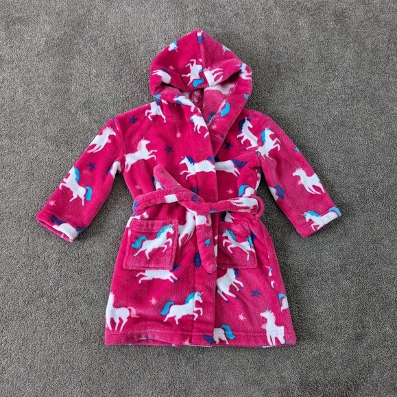 Hatley Other - Hatley Girl's Pink Unicorn Robe Size 2-3 years old